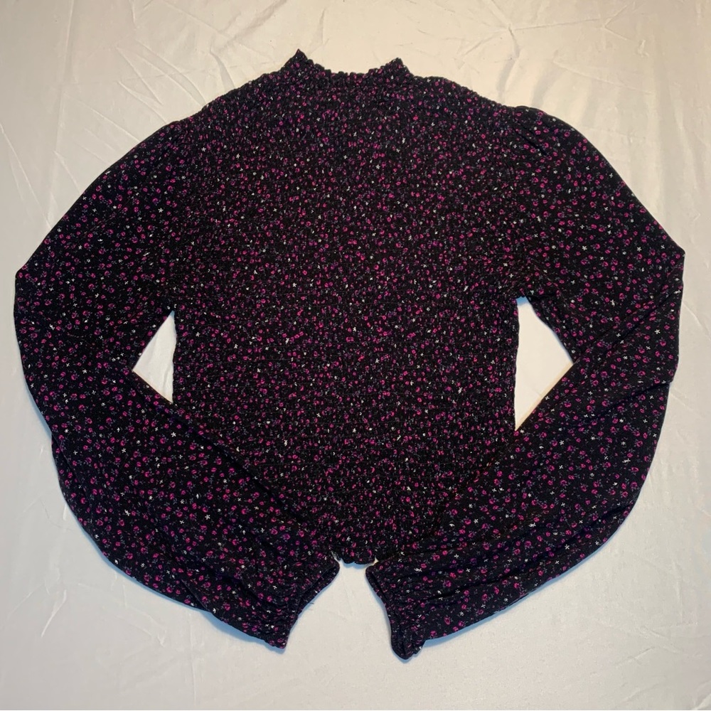 Target Wild Fable Puffy Sleeve Longsleeve Crop Top